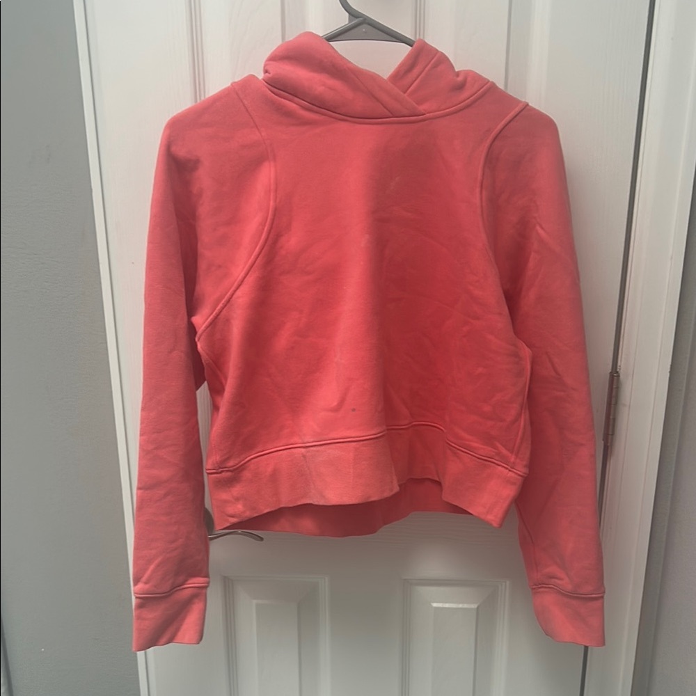 Coral Hooded Sweatshirt